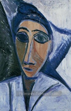 Buste de la femme ou marin 1907 cubisme Pablo Picasso Peinture à l'huile